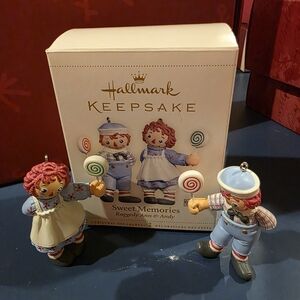 2004, 2005, 2006 Hallmark Keepsake Raggedy Ann & Andy Ornaments